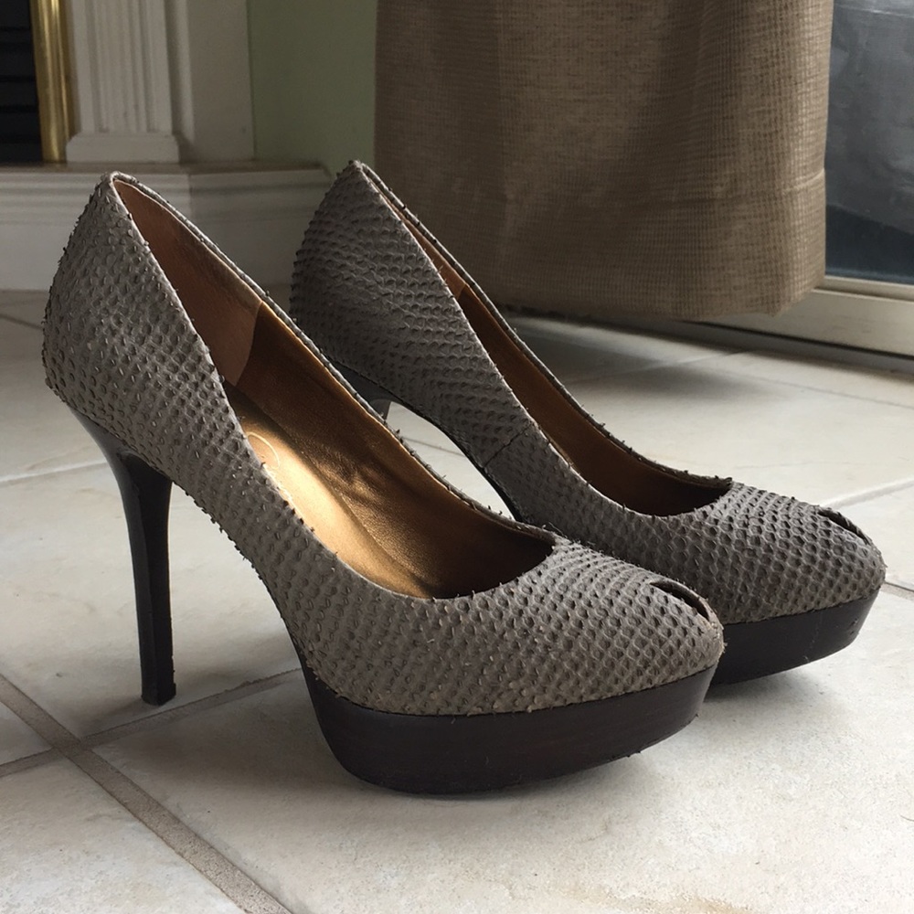 Jessica Simpson Faux Snake Heels